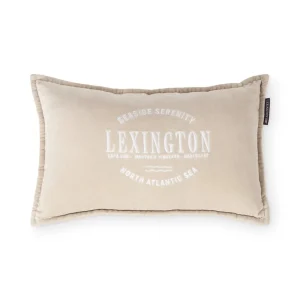 Lexington Logo Organic Cotton Velvet Prydnadskudde